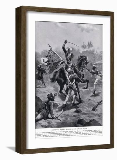 LT Roberts Winning His VC January 1858-Henry A. Payne-Framed Giclee Print