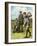 (Ltor) John Henry Taylor (1871-1963), James Braid (1870-1950), and Harry Vardon (1870-1937)-Clement Flower-Framed Giclee Print