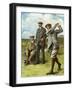 (Ltor) John Henry Taylor (1871-1963), James Braid (1870-1950), and Harry Vardon (1870-1937)-Clement Flower-Framed Giclee Print
