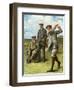 (Ltor) John Henry Taylor (1871-1963), James Braid (1870-1950), and Harry Vardon (1870-1937)-Clement Flower-Framed Giclee Print