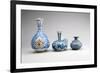 LtoR:Safavid Ghalian Base, Persia, Second Half of 17th Century (Underglaze Painted Earthenware)-null-Framed Giclee Print