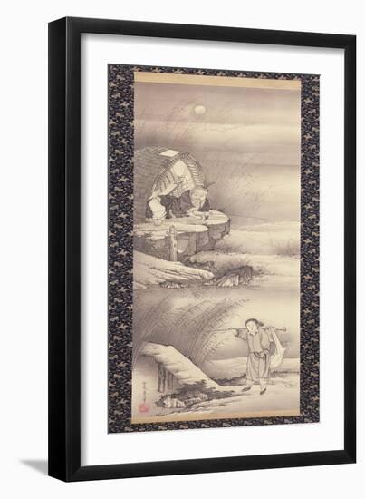 Lu Shang (Taigongwang) C.1775-Soga Shohaku-Framed Giclee Print