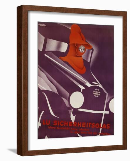 Lu Sicherheitsglas Automotive Safety Glass Poster-Hofbauer Porkorny-Framed Giclee Print