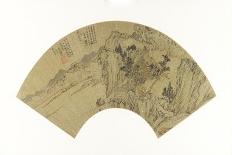 Narcissus, Plum Tree and Landscape-Lu Zhi-Giclee Print