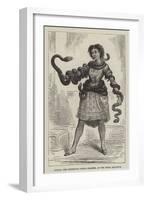 Lualla, the Abyssinian Snake Charmer, at the Royal Aquarium-null-Framed Giclee Print