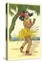 Luana, Little Hula Girl-null-Stretched Canvas