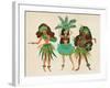 Luau Girls Beige-Cat Coquillette-Framed Giclee Print