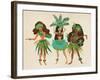 Luau Girls Beige-Cat Coquillette-Framed Giclee Print