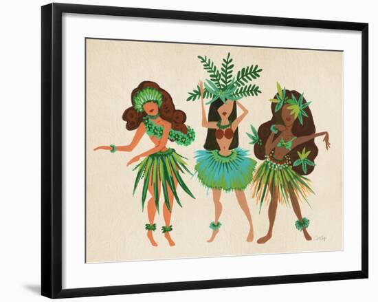 Luau Girls Beige-Cat Coquillette-Framed Giclee Print