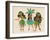 Luau Girls Beige-Cat Coquillette-Framed Giclee Print