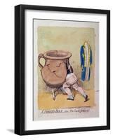 Lubber's-Hole, Alias, the Crack'D Jordan, Published by Hannah Humphrey in 1791-James Gillray-Framed Giclee Print