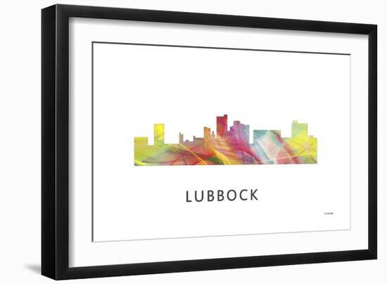 Lubbock Texas Skyline-Marlene Watson-Framed Giclee Print