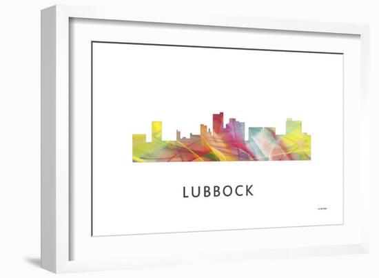 Lubbock Texas Skyline-Marlene Watson-Framed Giclee Print