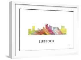 Lubbock Texas Skyline-Marlene Watson-Framed Giclee Print