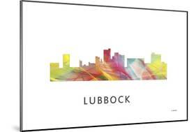 Lubbock Texas Skyline-Marlene Watson-Mounted Giclee Print