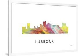 Lubbock Texas Skyline-Marlene Watson-Framed Giclee Print