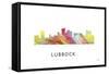 Lubbock Texas Skyline-Marlene Watson-Framed Stretched Canvas