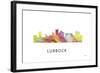 Lubbock Texas Skyline-Marlene Watson-Framed Giclee Print