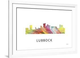 Lubbock Texas Skyline-Marlene Watson-Framed Giclee Print