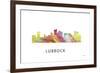 Lubbock Texas Skyline-Marlene Watson-Framed Giclee Print