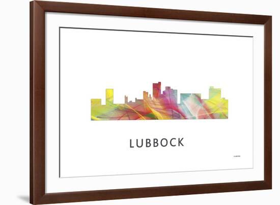 Lubbock Texas Skyline-Marlene Watson-Framed Giclee Print