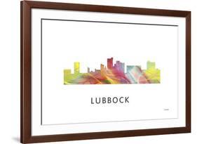 Lubbock Texas Skyline-Marlene Watson-Framed Giclee Print