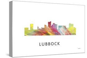 Lubbock Texas Skyline-Marlene Watson-Stretched Canvas
