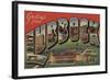 Lubbock, Texas - Texas Tech-Lantern Press-Framed Art Print