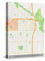 Lubbock, United States of America Map-null-Stretched Canvas