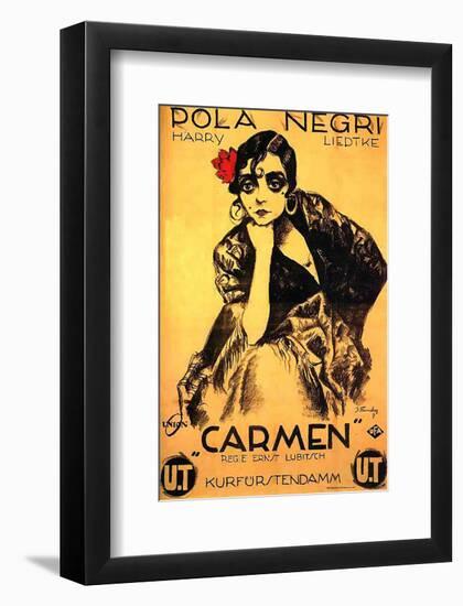 Lubitsch Film Carmen Pola Negri-null-Framed Art Print