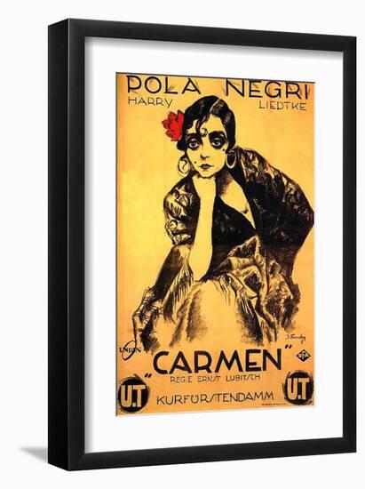 Lubitsch Film Carmen Pola Negri-null-Framed Art Print