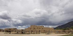 New Mexico, Taos. Taos Pueblo, Pre Hispanic Architecture-Luc Novovitch-Photographic Print