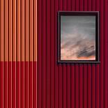 Red with a touch of sky-Luc Vangindertael (laGrange)-Laminated Photographic Print