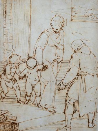 The Holy Family with the Infant Baptist in the Carpenter's Shop