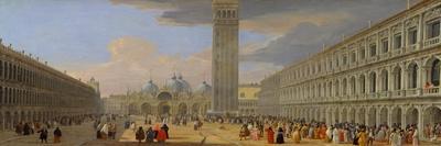 The Molo, Venice, Looking West, c.1709-Luca Carlevaris-Giclee Print