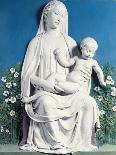 Holy Virgin with Infant Saviour Holding Scroll, 1446-1449-Luca Della Robbia-Giclee Print