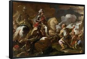 Luca Giordano / 'Taking a stronghold', 1697-1700, Italian School, Oil on canvas, 235 cm x 343 cm...-LUCA GIORDANO-Framed Poster