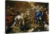 Luca Giordano / 'The prudent Abigail', 1696-1697, Italian School, Oil on canvas, 216 cm x 362 cm...-LUCA GIORDANO-Stretched Canvas