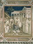 The Heavy Stone, Detail from the Life of St. Benedict, in the Sacristy, 1387-Luca Spinelli-Giclee Print