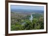 Lucala River flowing out from the Kalandula Falls, Malanje province, Angola, Africa-Michael Runkel-Framed Photographic Print