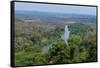 Lucala River flowing out from the Kalandula Falls, Malanje province, Angola, Africa-Michael Runkel-Framed Stretched Canvas