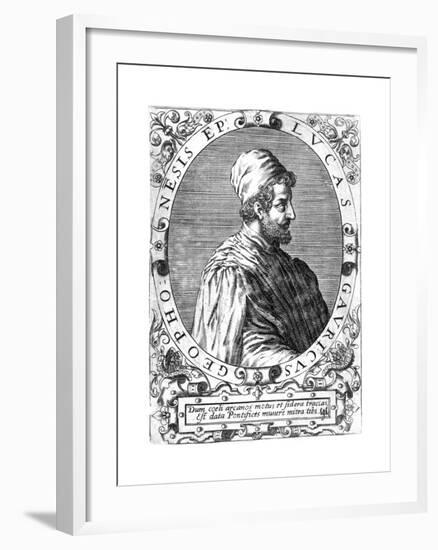 Lucas Gaurico, Italian Astronomer, Astrologer and Mathematician, 16th Century-Theodor de Bry-Framed Giclee Print
