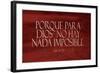 Lucas Porque Red-Jace Grey-Framed Art Print