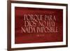 Lucas Porque Red-Jace Grey-Framed Art Print