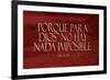 Lucas Porque Red-Jace Grey-Framed Art Print