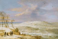 Landscape with Fisherman-Lucas Van Uden-Stretched Canvas