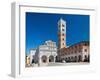 Lucca, ITALY - June 30: Tourists at Church San Martino in Lucca Italy.People Wait outside the Churc-Petr Jilek-Framed Photographic Print