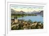 Lucerne and the Alps, Switzerland, 20th Century-null-Framed Giclee Print