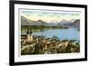 Lucerne and the Alps, Switzerland, 20th Century-null-Framed Giclee Print