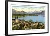 Lucerne and the Alps, Switzerland, 20th Century-null-Framed Giclee Print